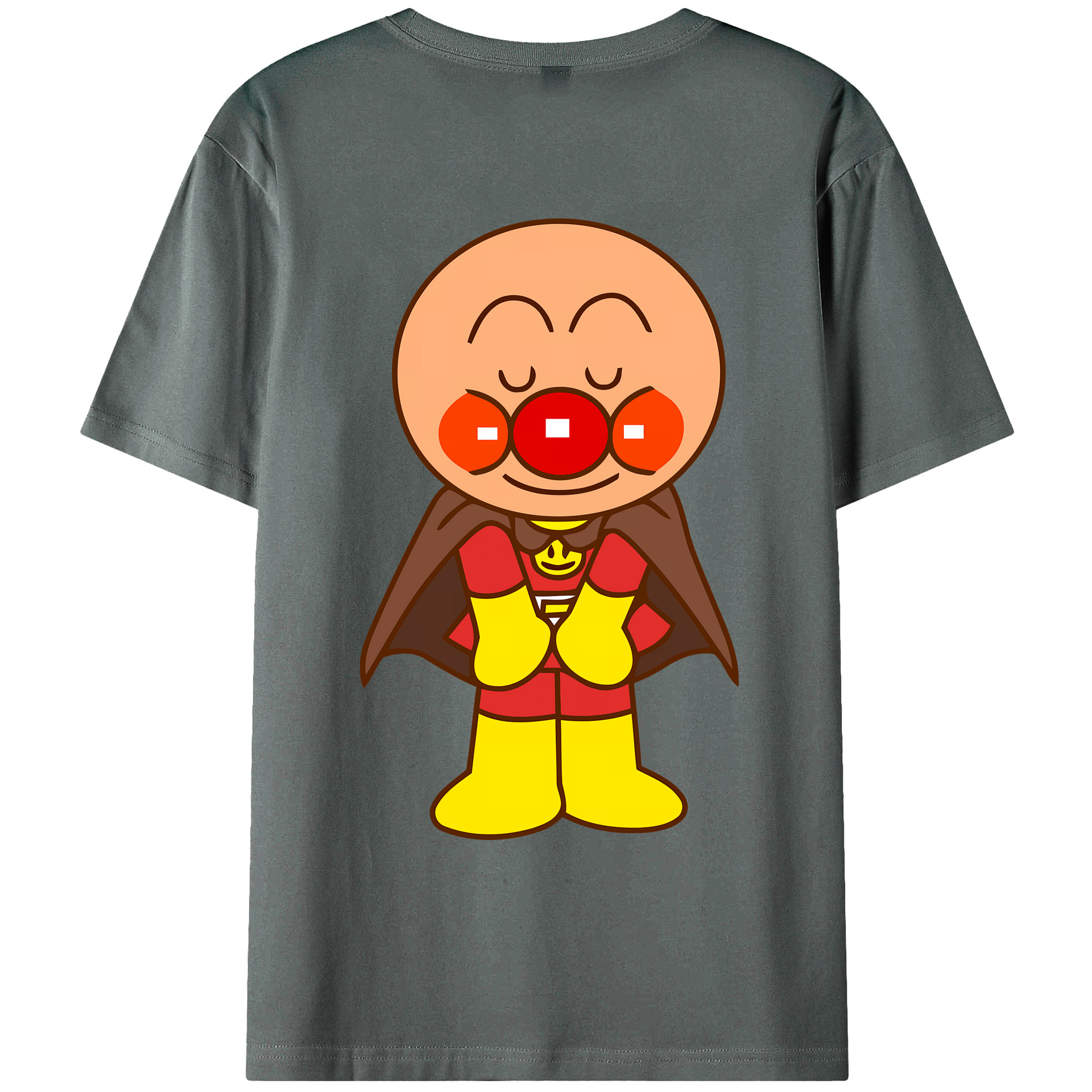 （画像用） アンパンマン Anpanman 綿100％ メンズ半袖Tシャツ（バックプリント） 通気性